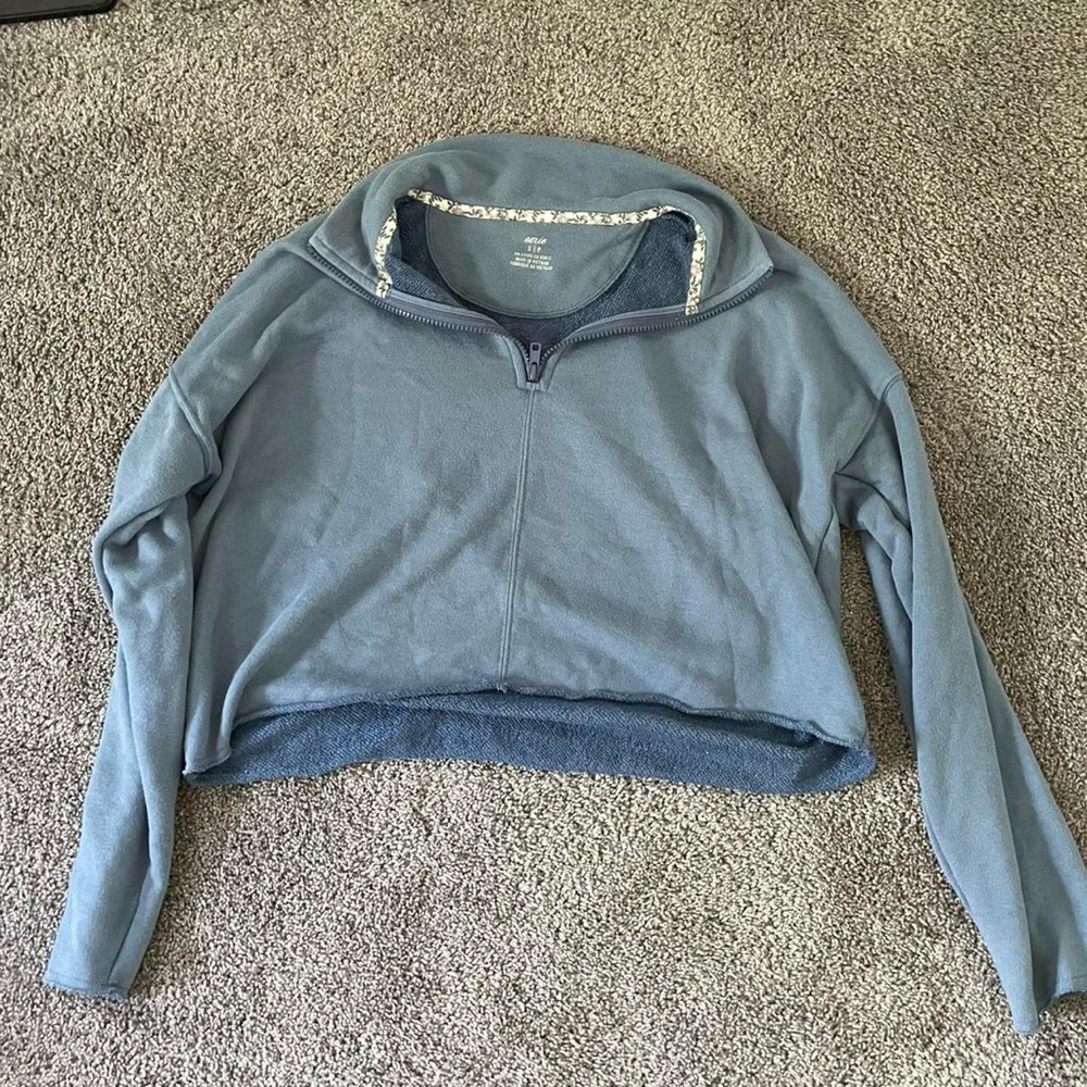 Aerie Blue Cowl Neck Sweater